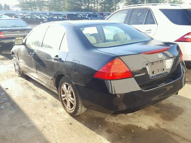 1HGCM56356A179429 - 2006 HONDA ACCORD SE BLACK photo 3