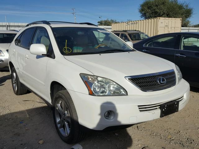 JTJHW31U772018964 - 2007 LEXUS RX 400H WHITE photo 1