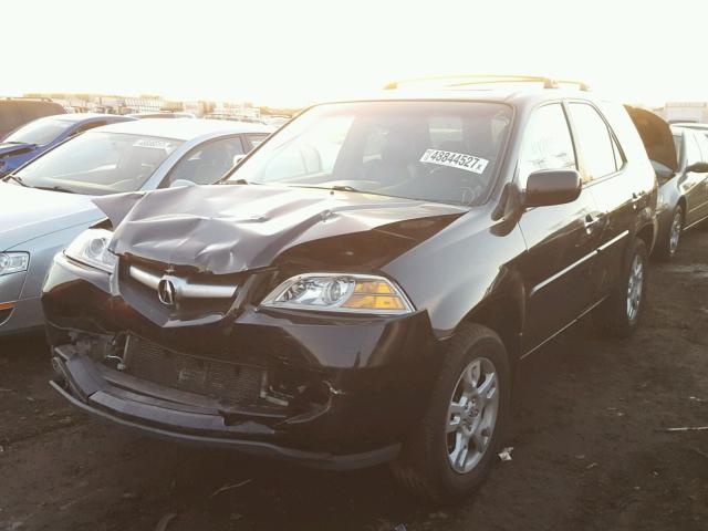 2HNYD18856H518689 - 2006 ACURA MDX TOURIN BLACK photo 2