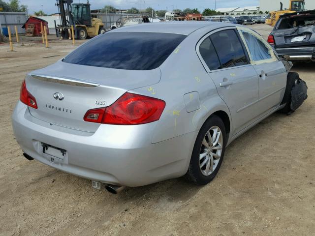 JNKBV61E87M703807 - 2007 INFINITI G35 SILVER photo 4