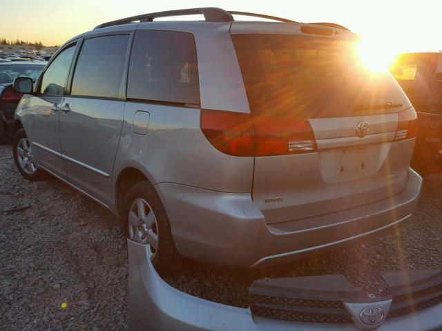 5TDZA23C65S348380 - 2005 TOYOTA SIENNA CE SILVER photo 3