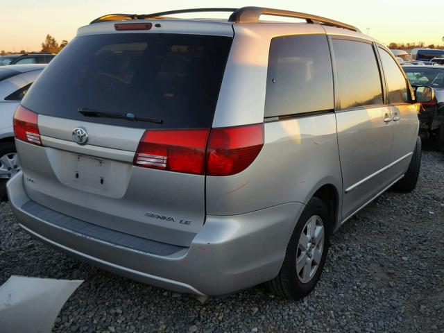 5TDZA23C65S348380 - 2005 TOYOTA SIENNA CE SILVER photo 4