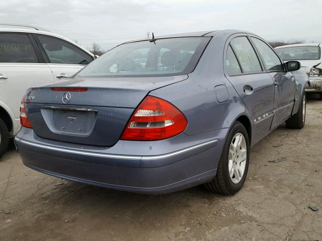 WDBUF65J84A504251 - 2004 MERCEDES-BENZ E 320 BLUE photo 4