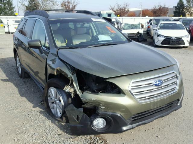 4S4BSACC0H3227595 - 2017 SUBARU OUTBACK 2. GREEN photo 1