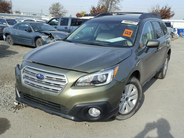 4S4BSACC0H3227595 - 2017 SUBARU OUTBACK 2. GREEN photo 2