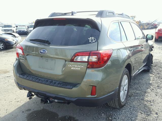 4S4BSACC0H3227595 - 2017 SUBARU OUTBACK 2. GREEN photo 4