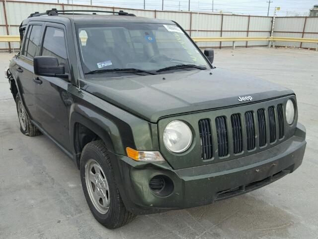 1J8FT28068D773411 - 2008 JEEP PATRIOT SP GREEN photo 1