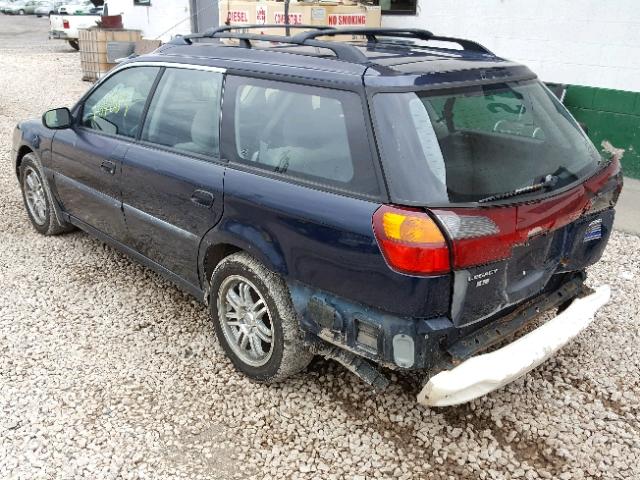 4S3BH6351Y6309724 - 2000 SUBARU LEGACY L BLUE photo 3