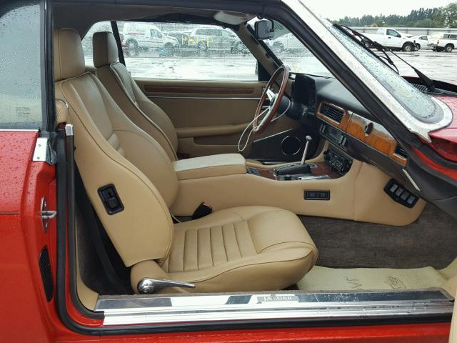 SAJNV4843KC164786 - 1989 JAGUAR XJS RED photo 5