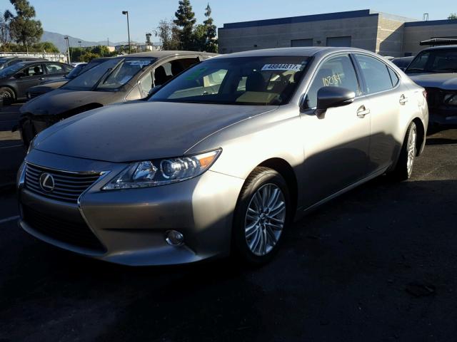 JTHBK1GG1F2208301 - 2015 LEXUS ES 350 GRAY photo 2