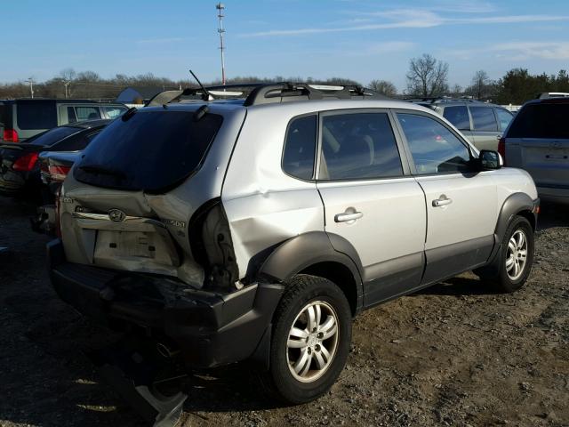 KM8JN12D16U272355 - 2006 HYUNDAI TUCSON GLS SILVER photo 4