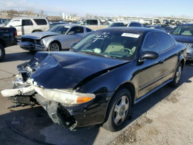 1G3NK52F92C124624 - 2002 OLDSMOBILE ALERO GX BLACK photo 2