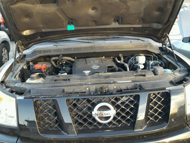 1N6BA0EK5CN301609 - 2012 NISSAN TITAN S BLACK photo 7