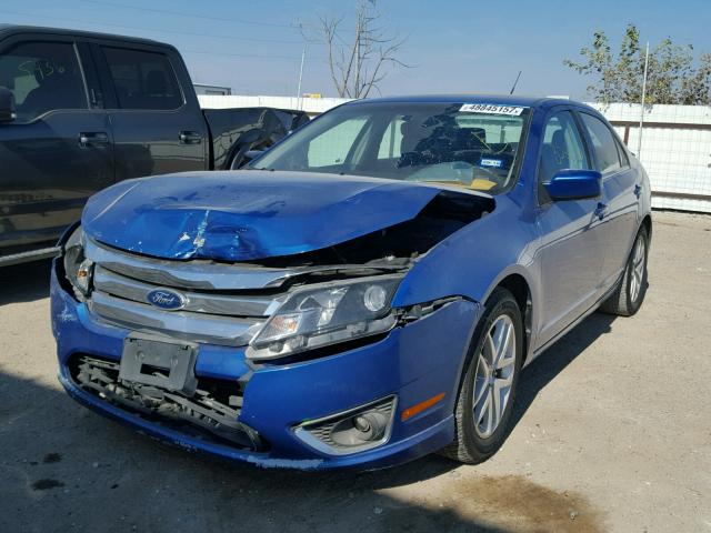 3FAHP0JG4BR139860 - 2011 FORD FUSION SEL BLUE photo 2