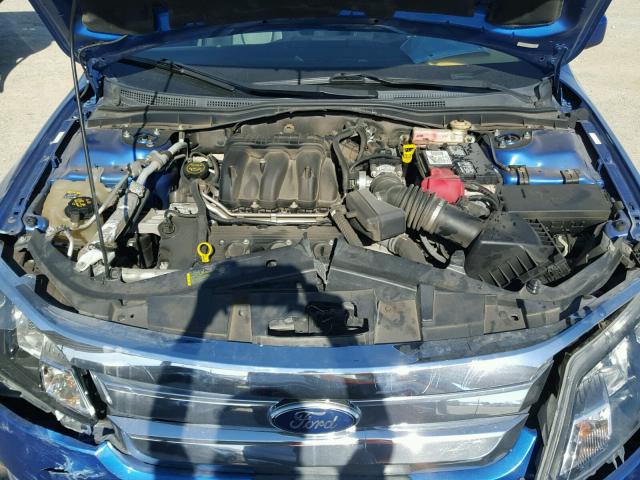 3FAHP0JG4BR139860 - 2011 FORD FUSION SEL BLUE photo 7