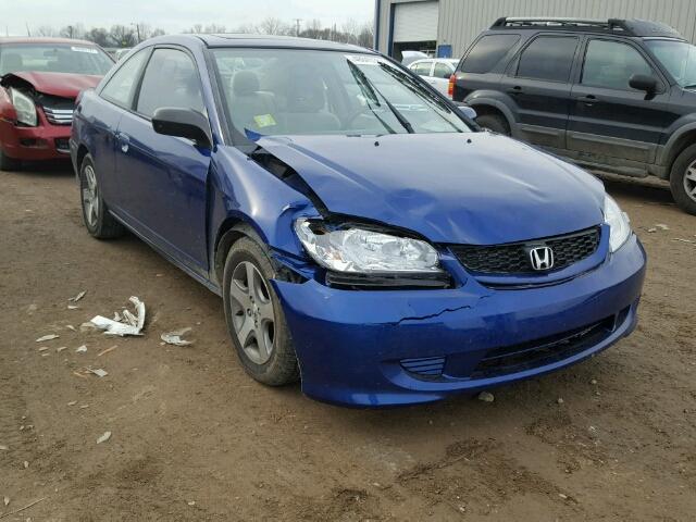 1HGEM229X4L019579 - 2004 HONDA CIVIC EX BLUE photo 1