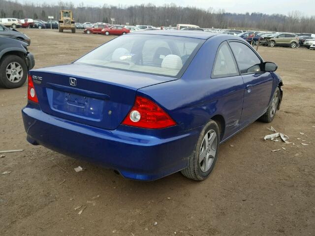 1HGEM229X4L019579 - 2004 HONDA CIVIC EX BLUE photo 4