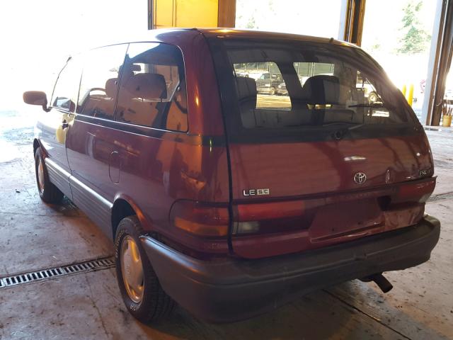 JT3AC14R3S1195636 - 1995 TOYOTA PREVIA LE MAROON photo 3