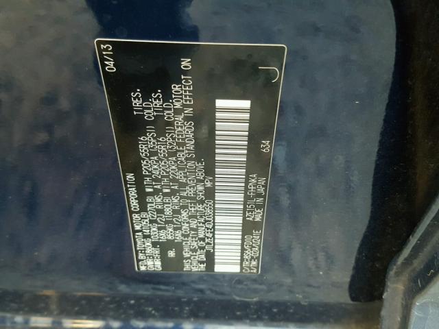 JTLZE4FE4DJ038550 - 2013 TOYOTA SCION XB 蓝色 照片 10