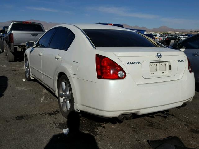 1N4BA41E64C920023 - 2004 NISSAN MAXIMA SE WHITE photo 3