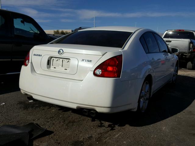 1N4BA41E64C920023 - 2004 NISSAN MAXIMA SE WHITE photo 4