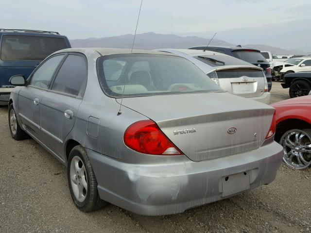 KNAFB121135294562 - 2003 KIA SPECTRA BA SILVER photo 3