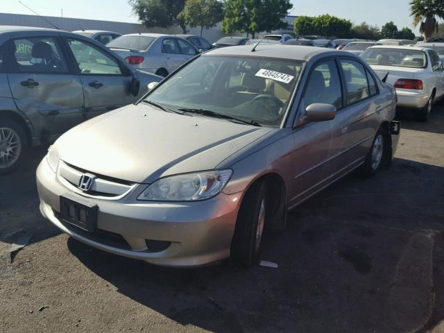 JHMES96685S017753 - 2005 HONDA CIVIC HYBR SILVER photo 2