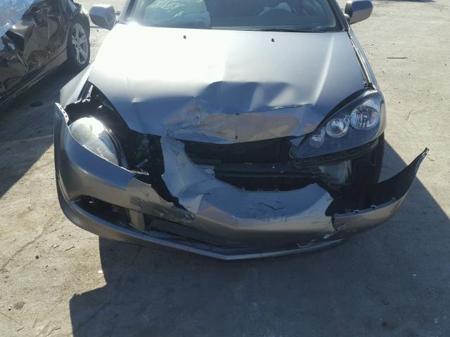 JH4DC54805S017140 - 2005 ACURA RSX GRAY photo 9