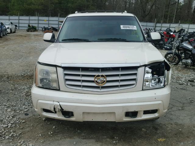 1GYEC63T32R175647 - 2002 CADILLAC ESCALADE L WHITE photo 9