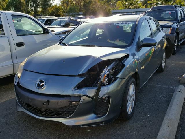 JM1BL1L74C1556955 - 2012 MAZDA 3 I BLUE photo 2