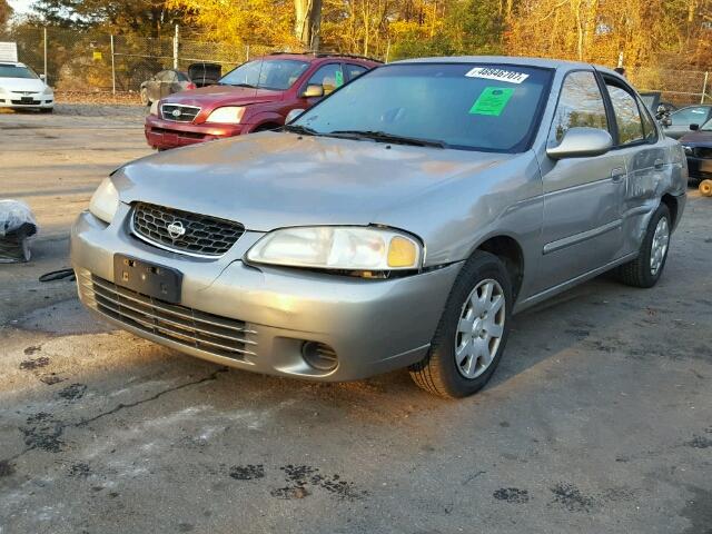 3N1CB51D41L498295 - 2001 NISSAN SENTRA XE BEIGE photo 2