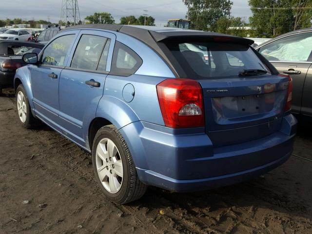 1B3HB48B87D579334 - 2007 DODGE CALIBER SX BLUE photo 3