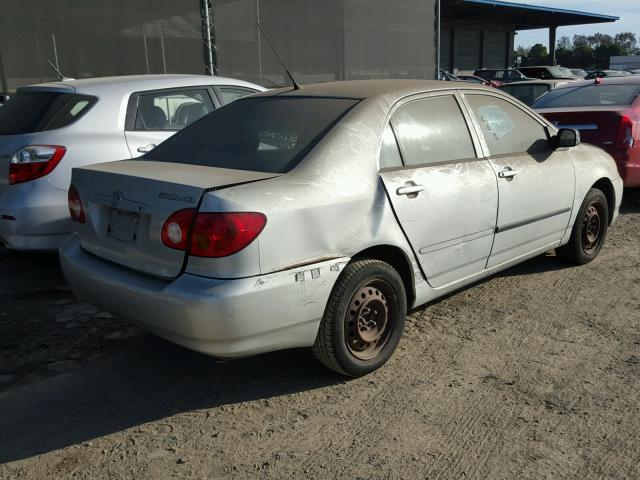 1NXBR32E93Z027134 - 2003 TOYOTA COROLLA CE GRAY photo 4