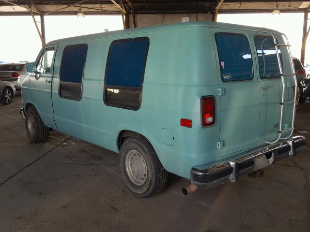 2B6HB21Y4MK404201 - 1991 DODGE RAM VAN B2 TEAL photo 3