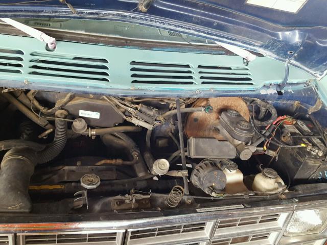 2B6HB21Y4MK404201 - 1991 DODGE RAM VAN B2 TEAL photo 7