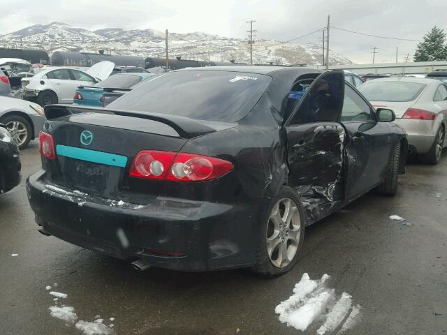 1YVFP80D435M55426 - 2003 MAZDA 6 S BLACK photo 4