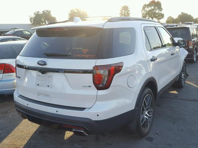 1FM5K8GT1GGC59432 - 2016 FORD EXPLORER S WHITE photo 4