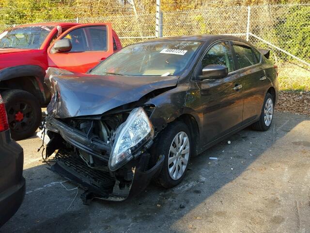 3N1AB7AP4DL659861 - 2013 NISSAN SENTRA S BLACK photo 2