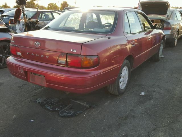 4T1SK12E5SU640942 - 1995 TOYOTA CAMRY LE RED photo 4