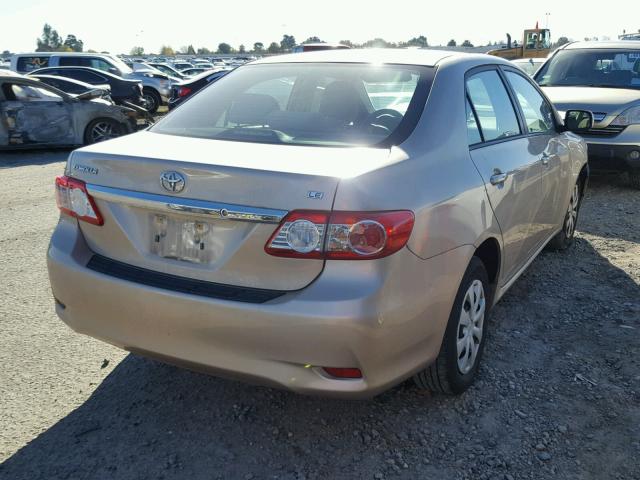 2T1BU4EE2BC644116 - 2011 TOYOTA COROLLA BA TAN photo 4