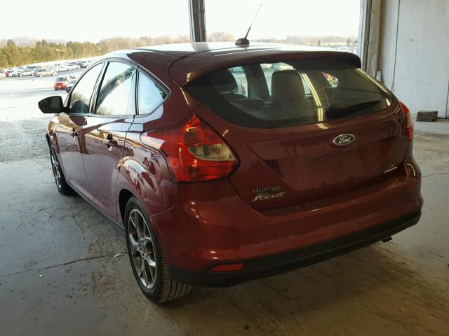 1FADP3K26EL345218 - 2014 FORD FOCUS SE BURGUNDY photo 3