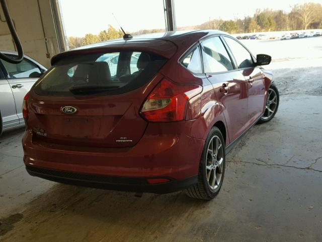 1FADP3K26EL345218 - 2014 FORD FOCUS SE BURGUNDY photo 4