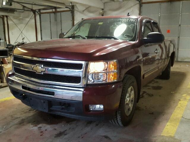 1GCEK29059Z129360 - 2009 CHEVROLET SILVERADO RED photo 2