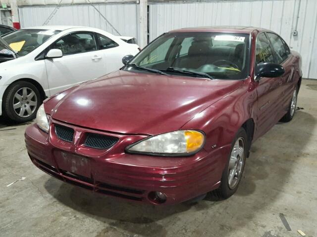 1G2NF52E92M595764 - 2002 PONTIAC GRAND AM S 勃艮第红 照片 2