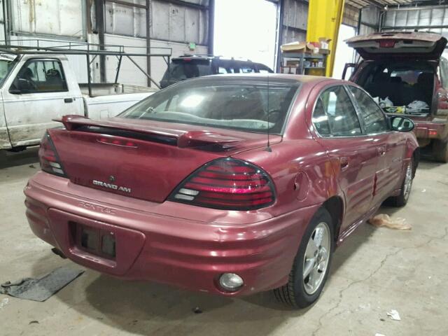 1G2NF52E92M595764 - 2002 PONTIAC GRAND AM S BURGUNDY photo 4