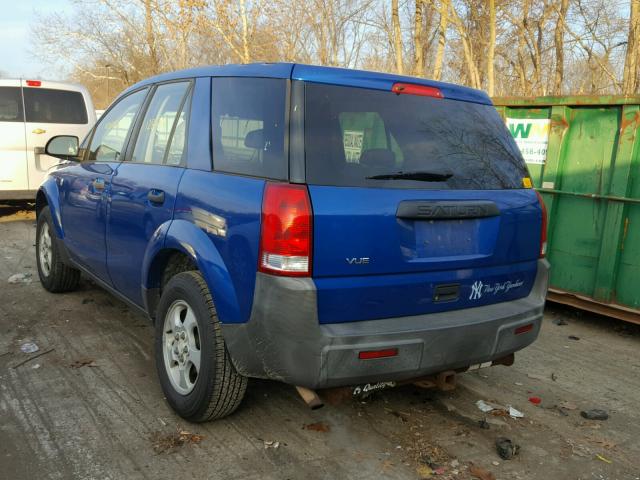 5GZCZ23D43S856258 - 2003 SATURN VUE BLUE photo 3