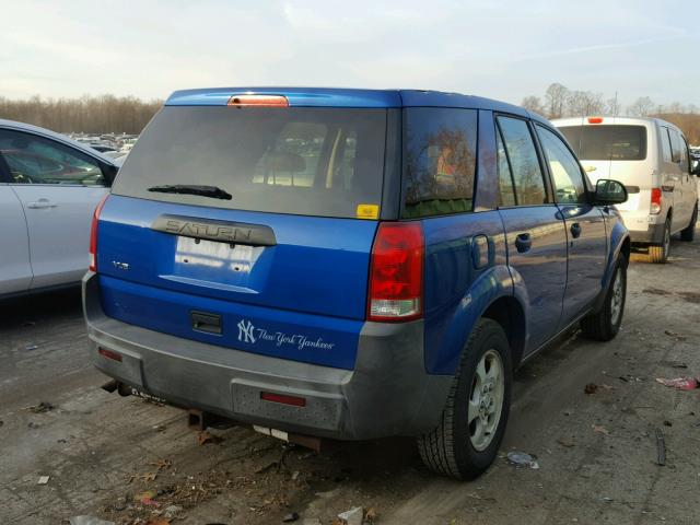 5GZCZ23D43S856258 - 2003 SATURN VUE BLUE photo 4