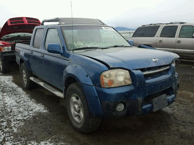 1N6ED27Y31C320864 - 2001 NISSAN FRONTIER C BLUE photo 1