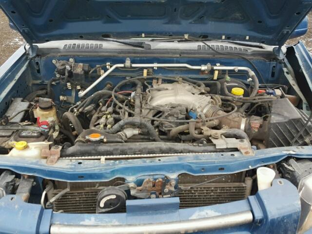 1N6ED27Y31C320864 - 2001 NISSAN FRONTIER C BLUE photo 7