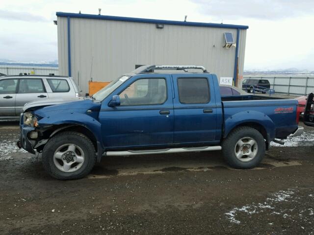 1N6ED27Y31C320864 - 2001 NISSAN FRONTIER C BLUE photo 9